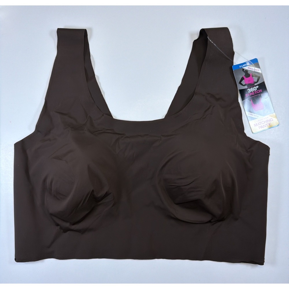 Bali Comfort Revolution Easylite Wirefree Bra XL DF3491 Pullover Womens Brown